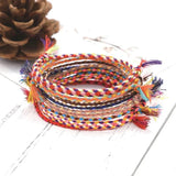 10Pcs Friendship Bracelet Colorful Tassel Rope Bracelets Lucky Charm Jewelry