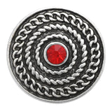 6pcs/lot Snap Button Bracelets Charm Red Rhinestone 18mm Snap Buttons