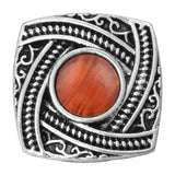 6pcs/lot Snap Button Bracelets Charm Red Rhinestone 18mm Snap Buttons