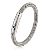 Punk Metal Weaving Bracelet for Men Women