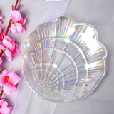 Shell Shape Glass Jewelry Display Plate Organizer