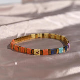 Hematite Tila Beads Bracelet for Women