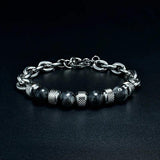 Men's Chakra Stainless Steel Beaded Bracelet
