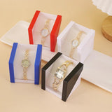6Pcs Acrylic Watch Storage Box for Travel with Pillow