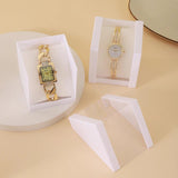 6Pcs Acrylic Watch Storage Box for Travel with Pillow