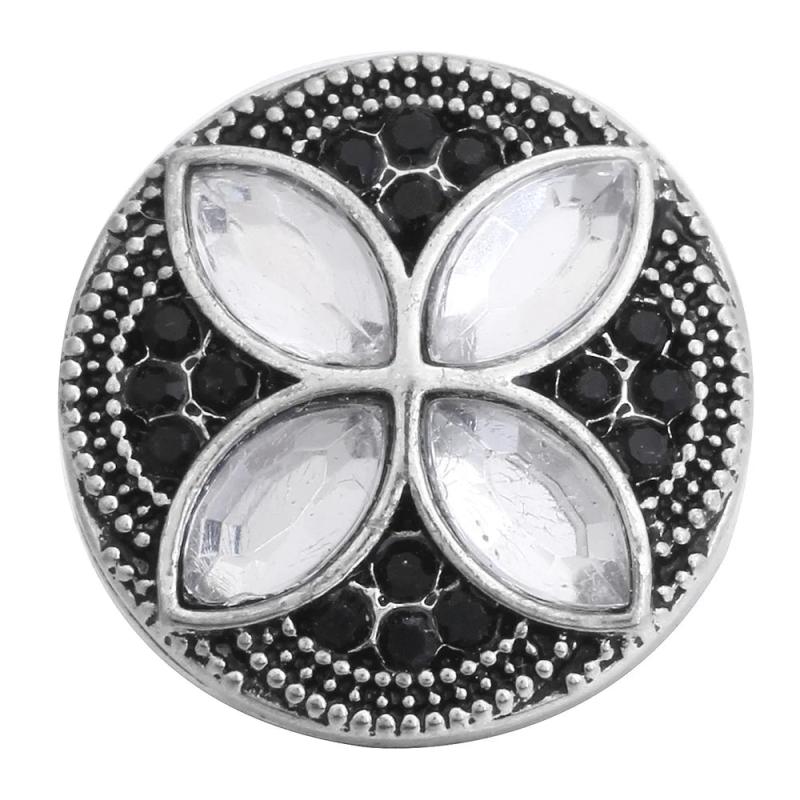 6pcs Rhinestone Snap Buttons for DIY Jewelry Making