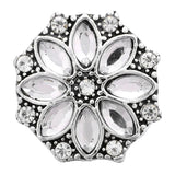 6pcs Rhinestone Snap Buttons for DIY Jewelry Making