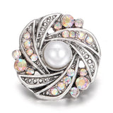 5pcs Snap Jewelry Starfish Flower 18mm Metal Snap Buttons for Bracelet Charms
