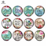 12pcs Music Note Glass Charms Snap Button DIY Bracelet
