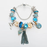 Tassel Charm Bracelets Tortoise Dolphin Shell Beads Pulseras B17078