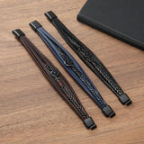 Vintage Men's Music Symbol Leather Layer Bracelet