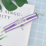 Infinity Hope Charms FIBROMYALGIA Bracelet Stacks Leather Wrap Bracelets
