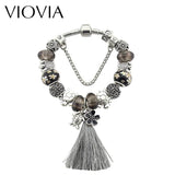European Tortoise Charm Bracelet for Women Tassel DIY Jewelry