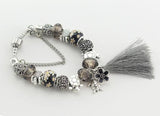 European Tortoise Charm Bracelet for Women Tassel DIY Jewelry