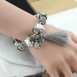 European Tortoise Charm Bracelet for Women Tassel DIY Jewelry