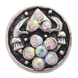 5pcs Mixed AB Color Rhinestone Snap Button Jewelry for Neckl
