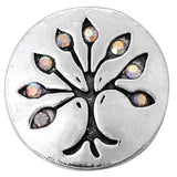 5pcs Mixed AB Color Rhinestone Snap Button Jewelry for Neckl
