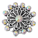 5pcs Mixed AB Color Rhinestone Snap Button Jewelry for Neckl