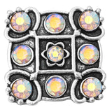 5pcs Mixed AB Color Rhinestone Snap Button Jewelry for Neckl