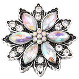 5pcs Mixed AB Color Rhinestone Snap Button Jewelry for Neckl