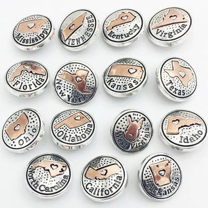 Metal Snap Button Charm Popper for 18mm 20mm Snaps Jewelry