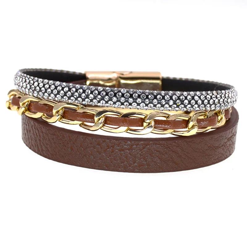 Bohemia Leather Charm Bracelets for Women