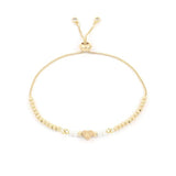 Initials Heart Bracelet for Women - Adjustable Charm Bracelet