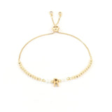 Initials Heart Bracelet for Women - Adjustable Charm Bracelet
