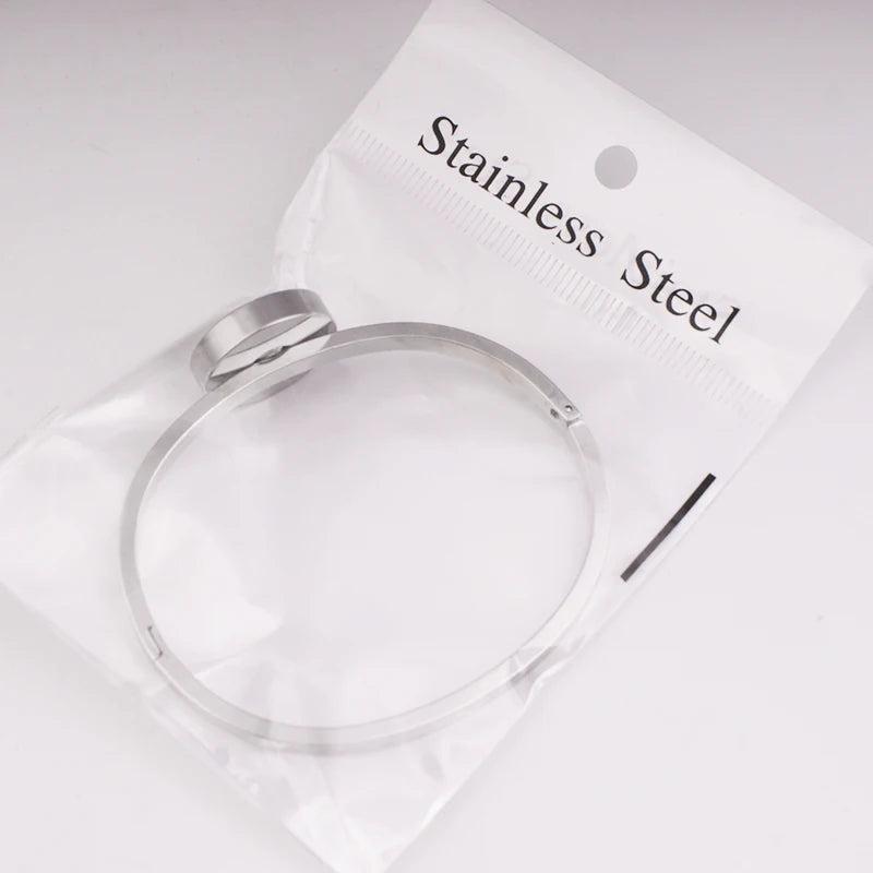 Stainless Steel 18mm Snap Button Charm Bracelet & Bangles
