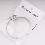 Stainless Steel 18mm Snap Button Charm Bracelet & Bangles