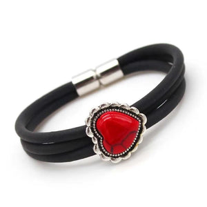 Heart Bangles Charm Bracelets Gothic Jewelry Adjustable Chains Bracelet