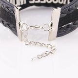 Mom Bracelet Double Heart Charm Suede Wrap Bracelets & Bangles For Women