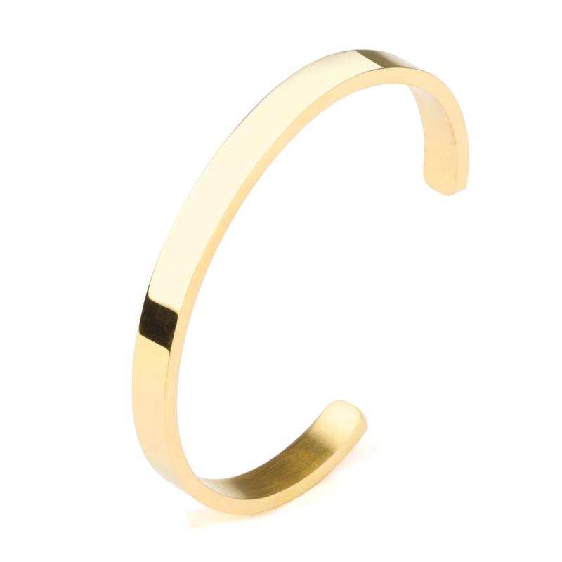 Stainless Steel Cuff Bracelet for Women and Men