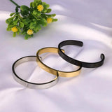Stainless Steel Cuff Bracelet for Women and Men