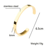 Stainless Steel Cuff Bracelet for Women and Men
