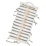 Bohemian Shell Bracelet Set for Women Adjustable Rope Chain Jewelry