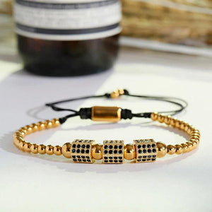 Zircon Evil Eye Chains Bracelets Copper Beads Bangles Homme Gift