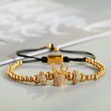 Zircon Evil Eye Chains Bracelets Copper Beads Bangles Homme Gift