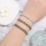 3pcs Natural Stone Adjustable Beads Bracelet Set