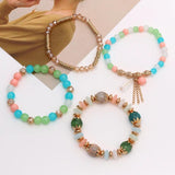 Crystal Stone Beads Tassel Bracelet for Women and Man