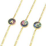 Colorful Shell Letter Charm Bracelet Women's Jewelry Gift