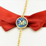 Colorful Shell Letter Charm Bracelet Women's Jewelry Gift