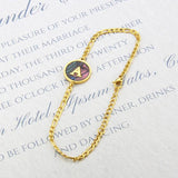 Colorful Shell Letter Charm Bracelet Women's Jewelry Gift