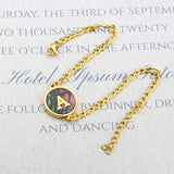 Colorful Shell Letter Charm Bracelet Women's Jewelry Gift