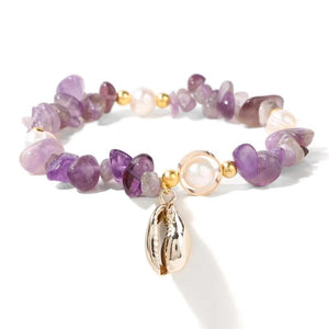 Vintage Shell Conch Pearl Charm Bracelets