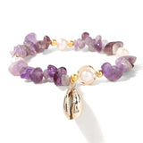 Vintage Shell Conch Pearl Charm Bracelets