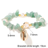 Vintage Shell Conch Pearl Charm Bracelets