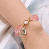 Vintage Shell Conch Pearl Charm Bracelets