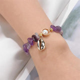 Vintage Shell Conch Pearl Charm Bracelets