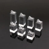 7Pcs Acrylic Ring Jewelry Display Stand Holder Props Showcase Organizer